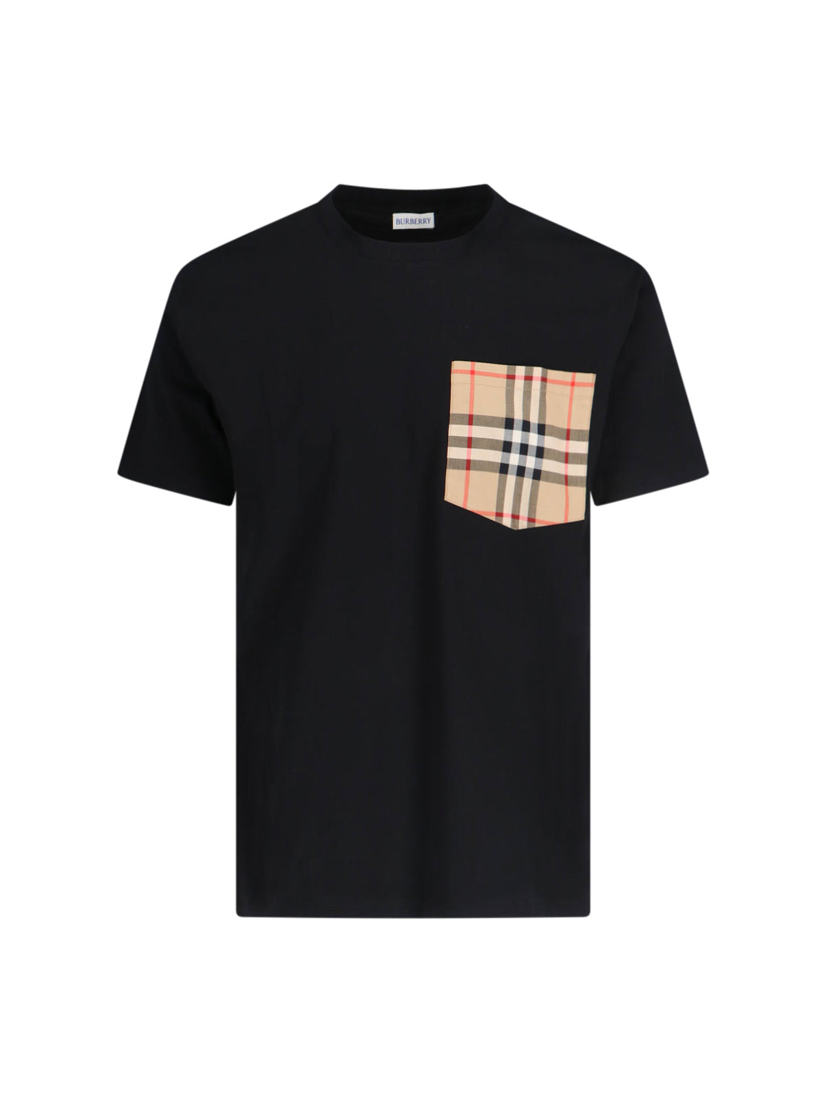 'Check' T-Shirt – Black