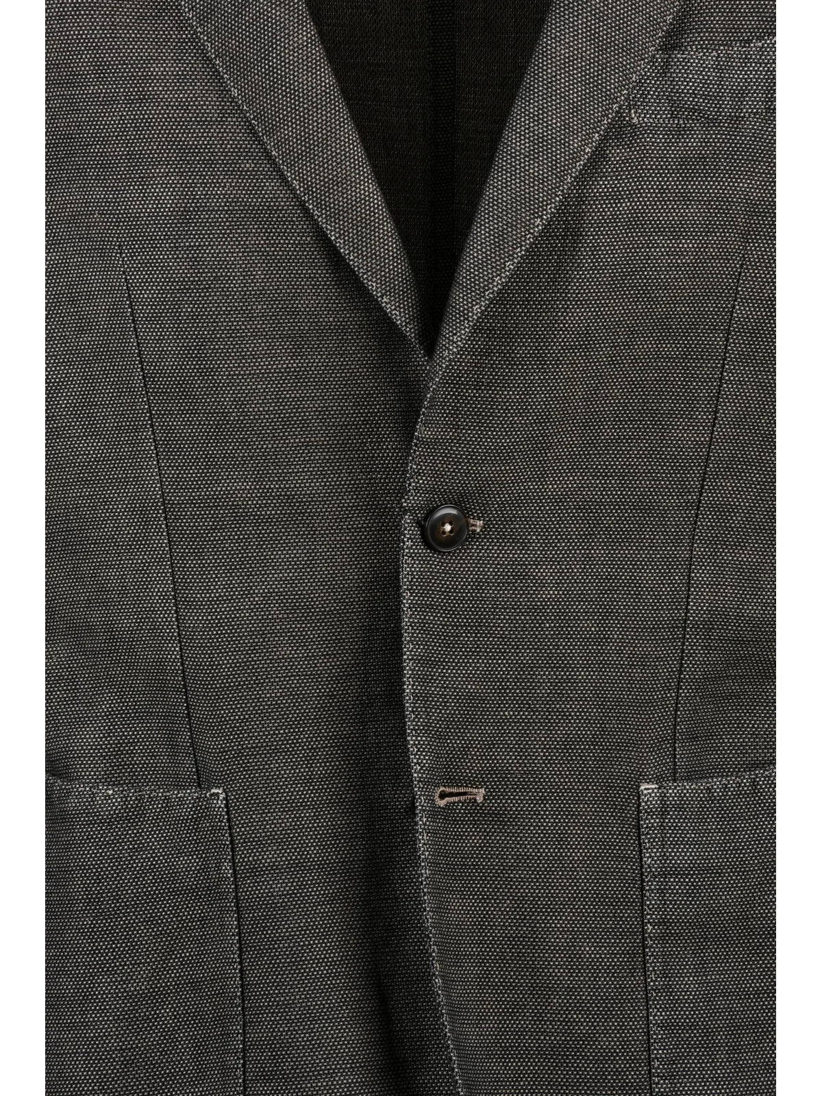 Brown Linen Cotton Rounded Jacket
