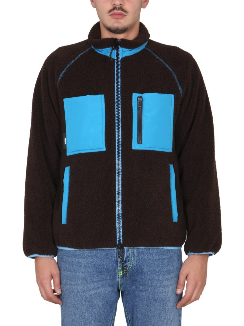Textured High Neck Jacket