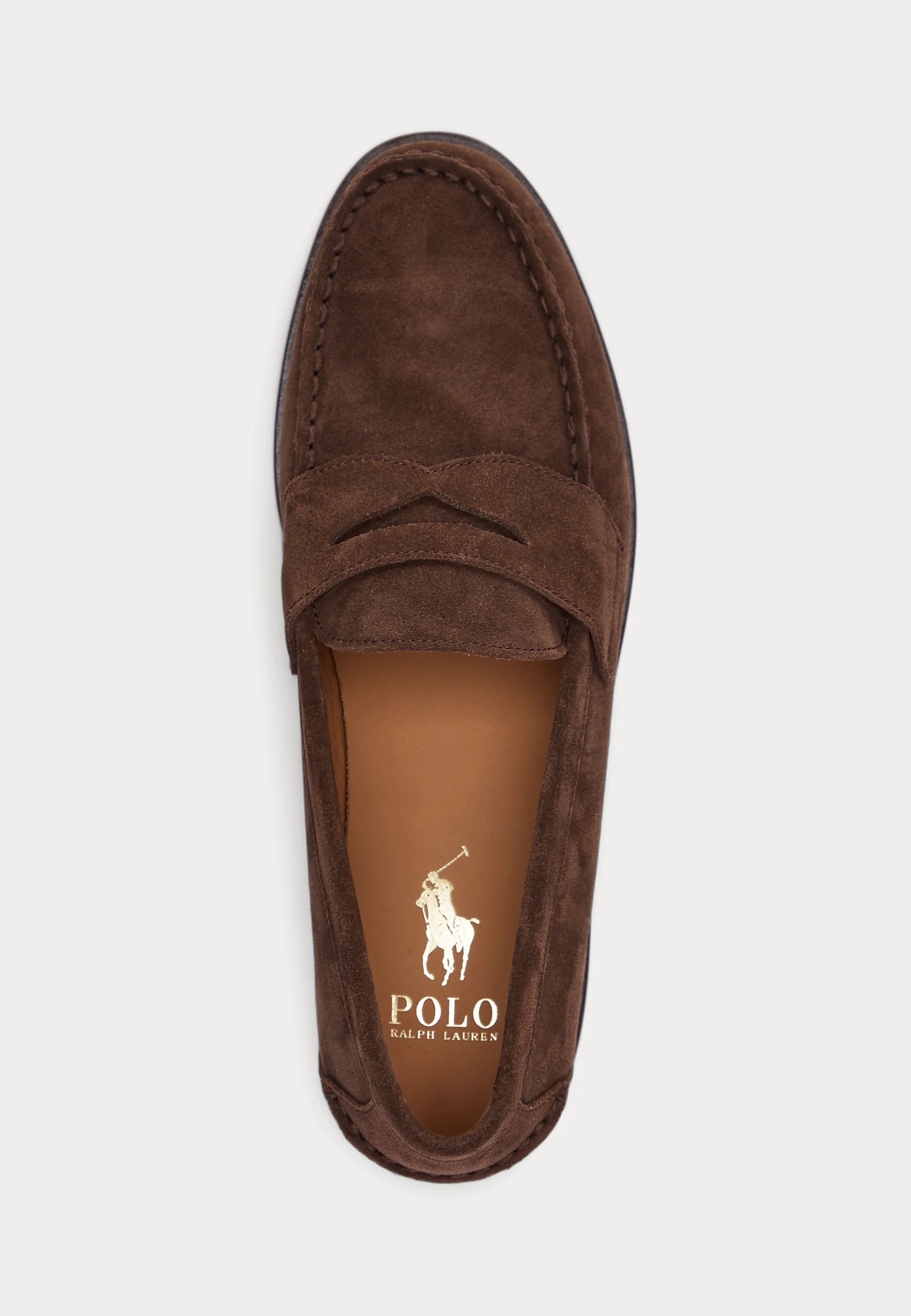 Penny Strap Brown Suede Loafers