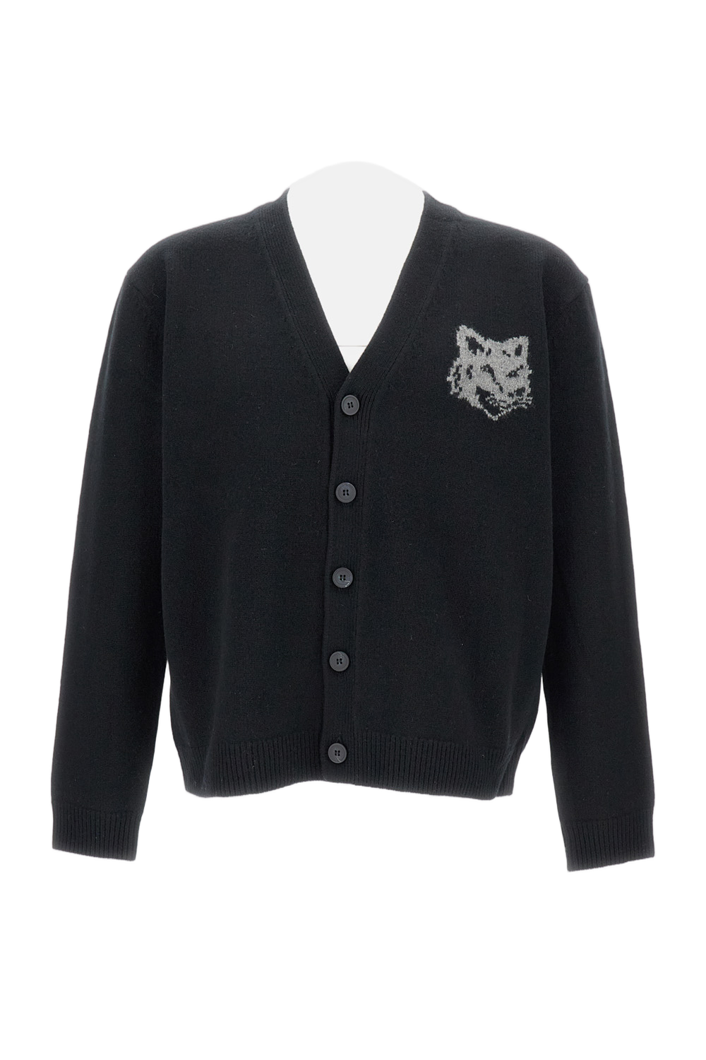 Rozpinany sweter-kardigan z dekoltem w serek