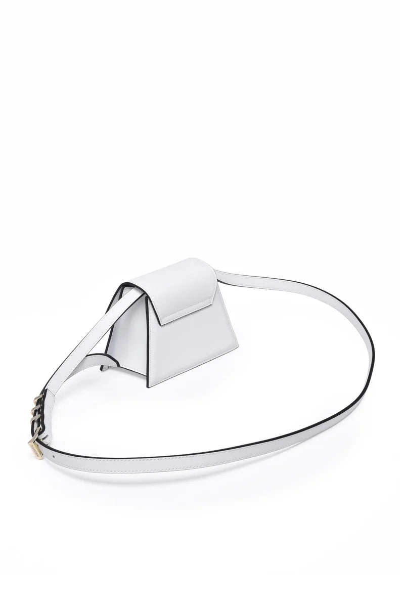 Mini Shoulder Bag Leather - White