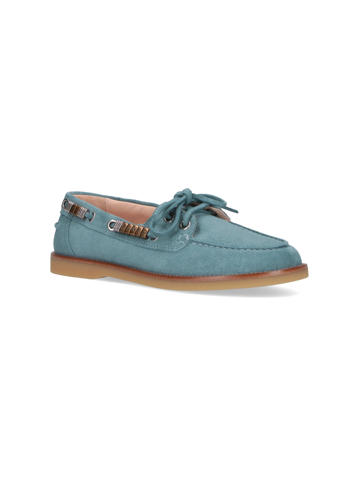 Blue Grace Suede Moccasin Shoes