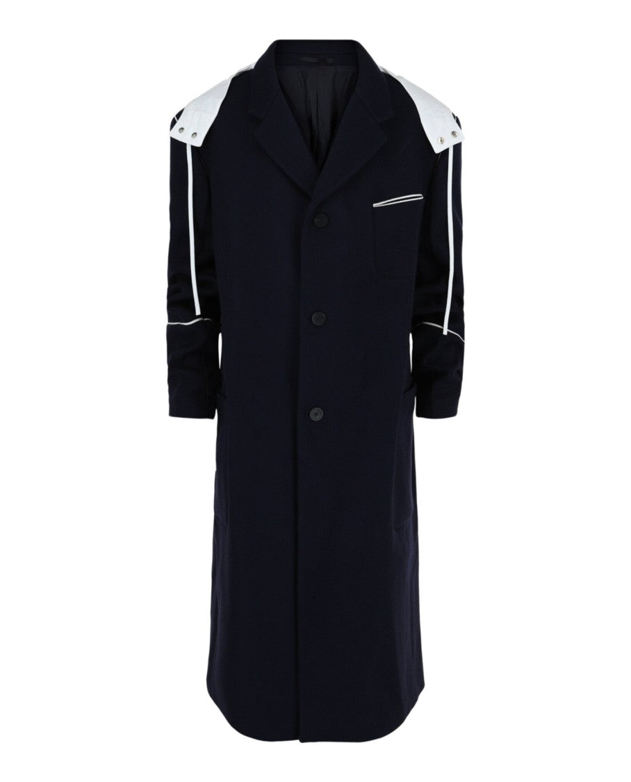 Single-Breasted Hooded Coat
