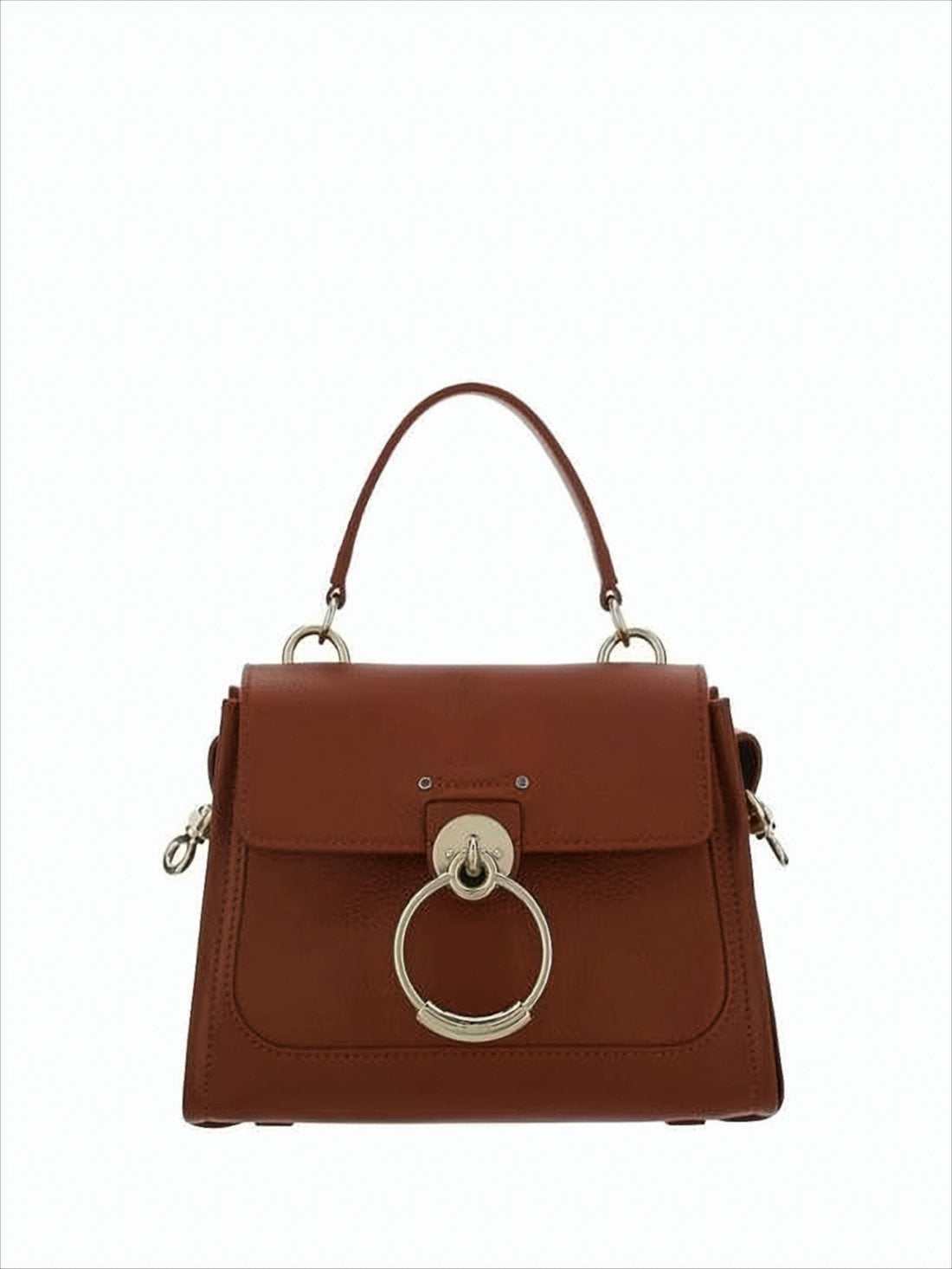 Structured Calf Leather Tote Bag