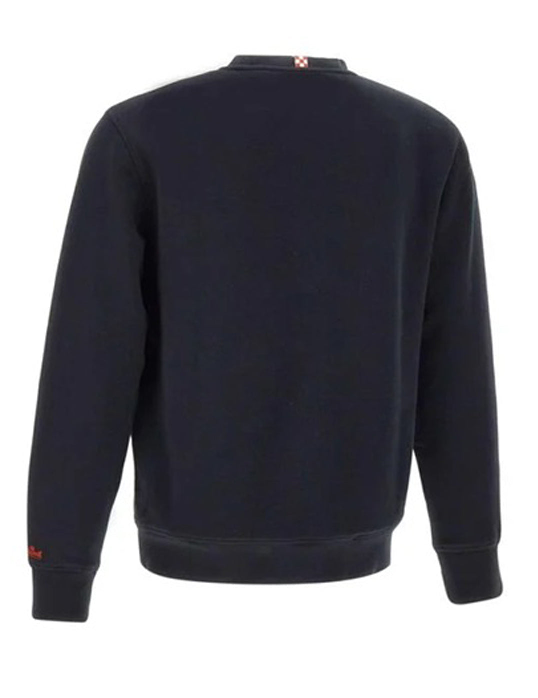 Crewneck Black Sweatshirt with Bold Lettering