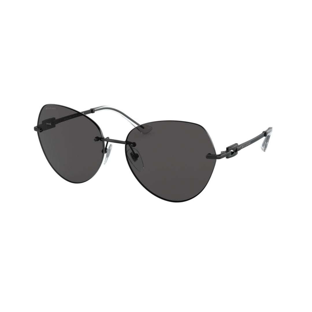 6183 Sole Rimless Oversized Cat-Eye Sunglasses