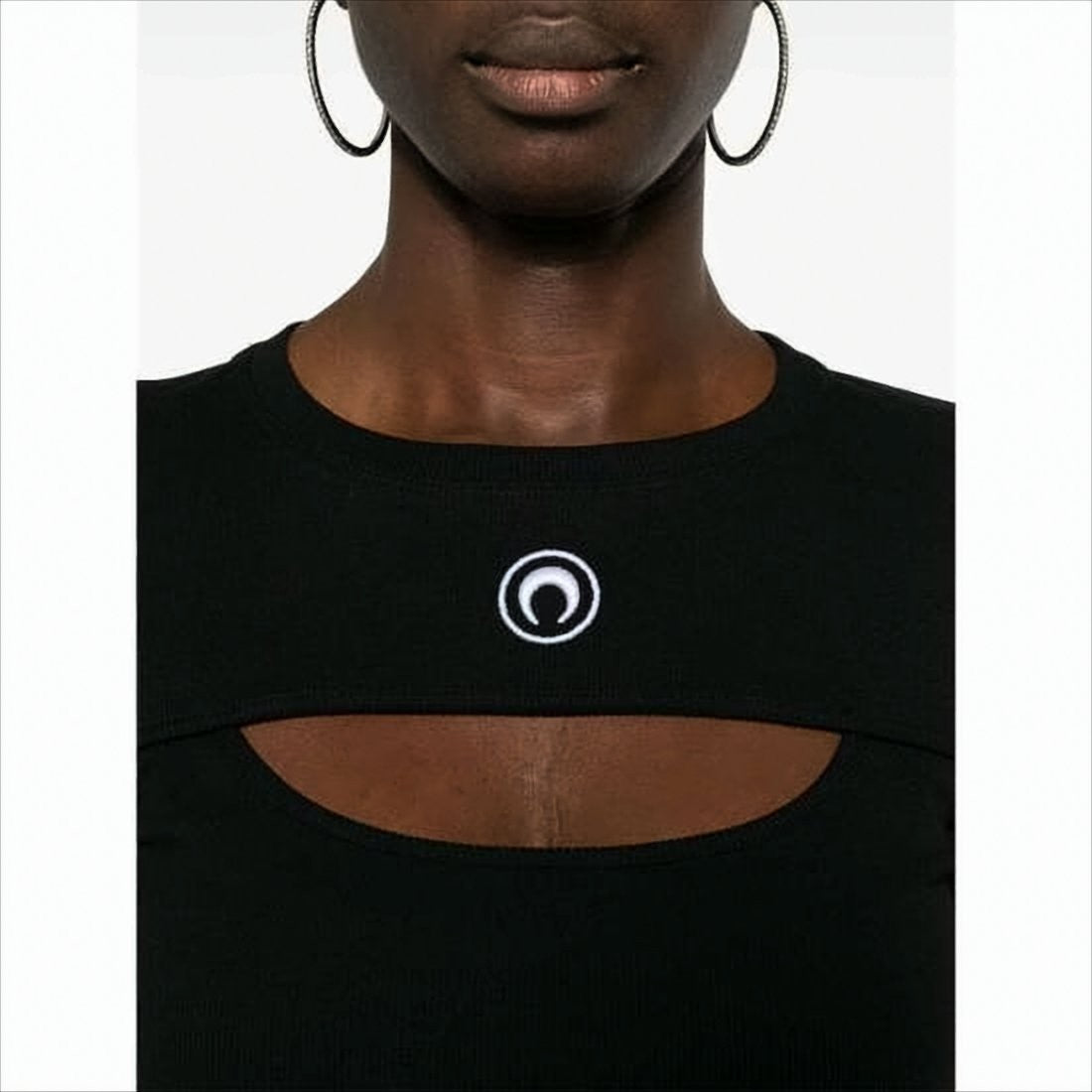 Fitted Crop Top with Unique Cut-Out Detail