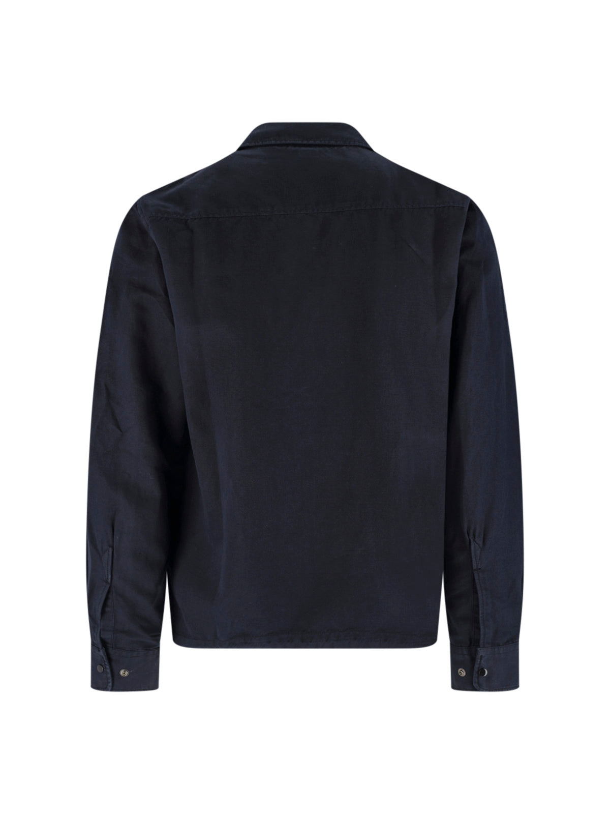 Blue Twill Classic Collar Lens Jacket