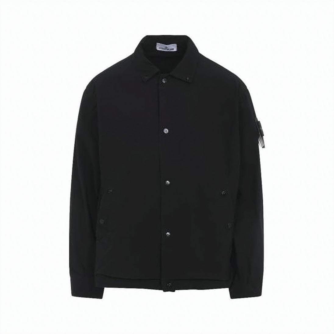 Structured Black Jacket with Classic Collar