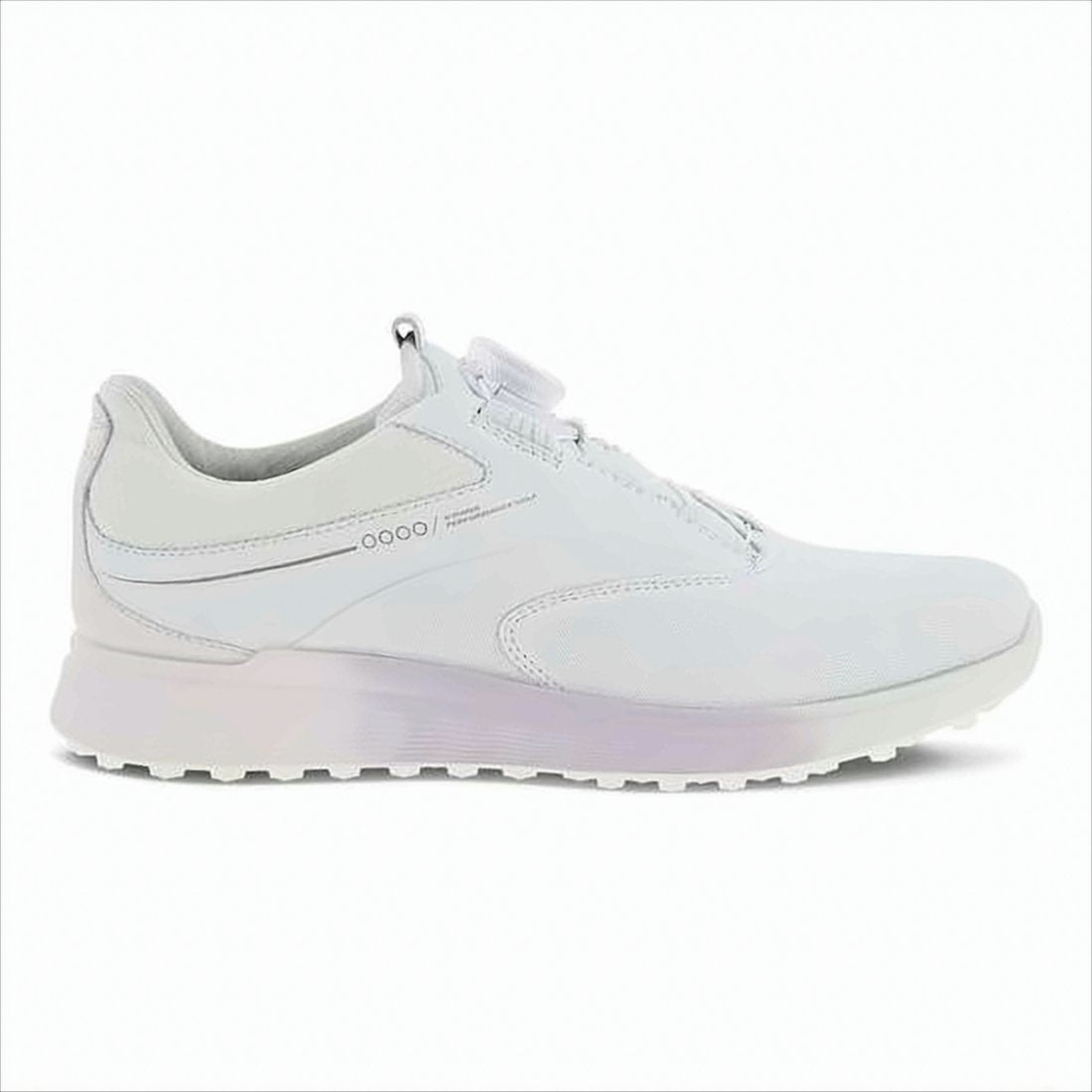 White Low-Profile Sneakers with Gradient Sole