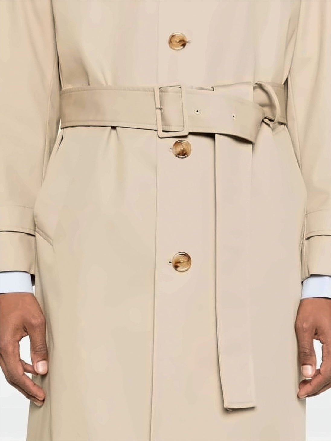 Mid-Length Beige Coat