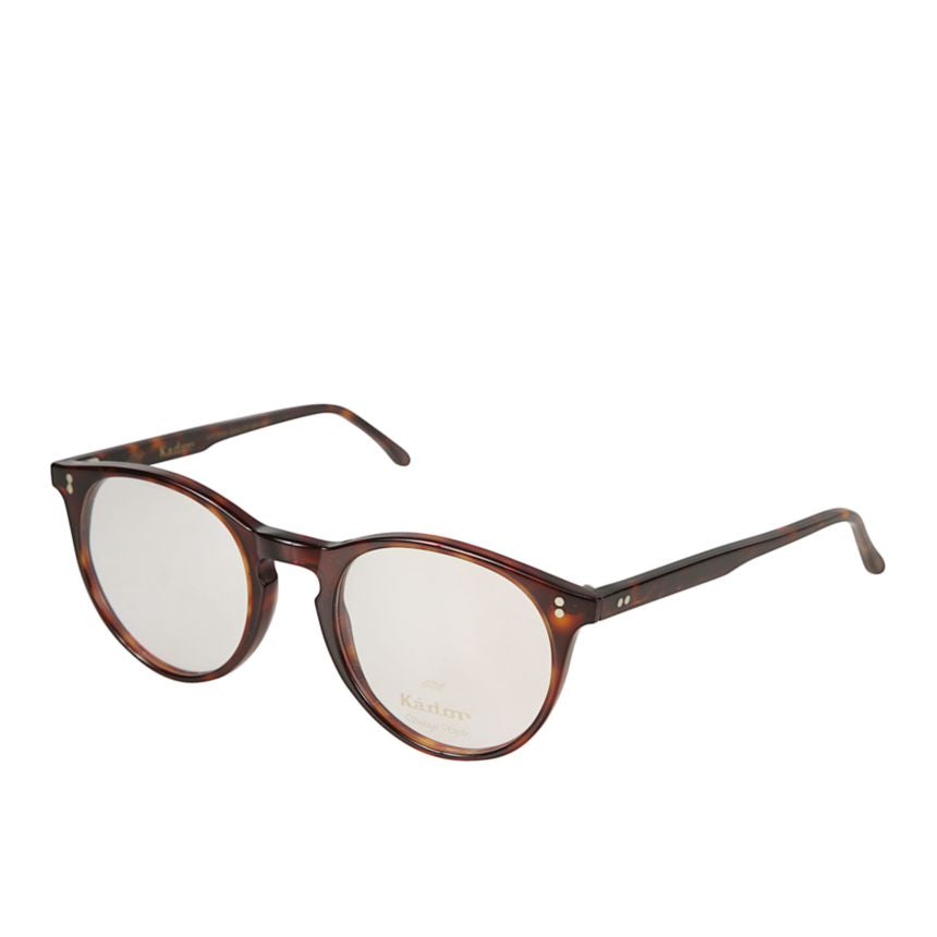 Chyli Round Tortoiseshell Frame Eyeglasses with Metallic Accents