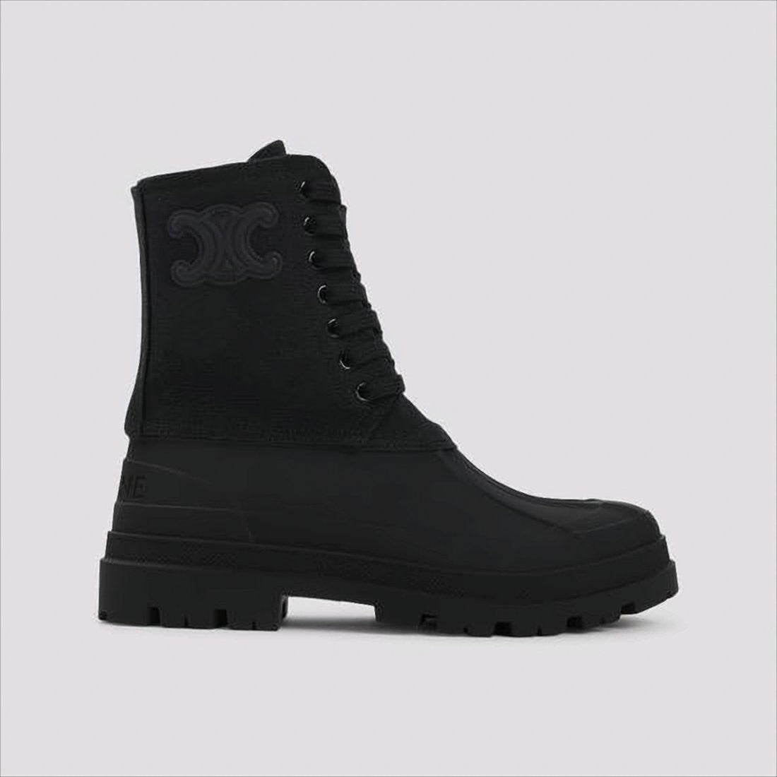 High-Top Celine Boots With Sturdy Rubber Sole