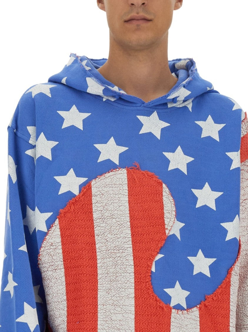 "Stars And Stripes Swirl" Sweatshirt