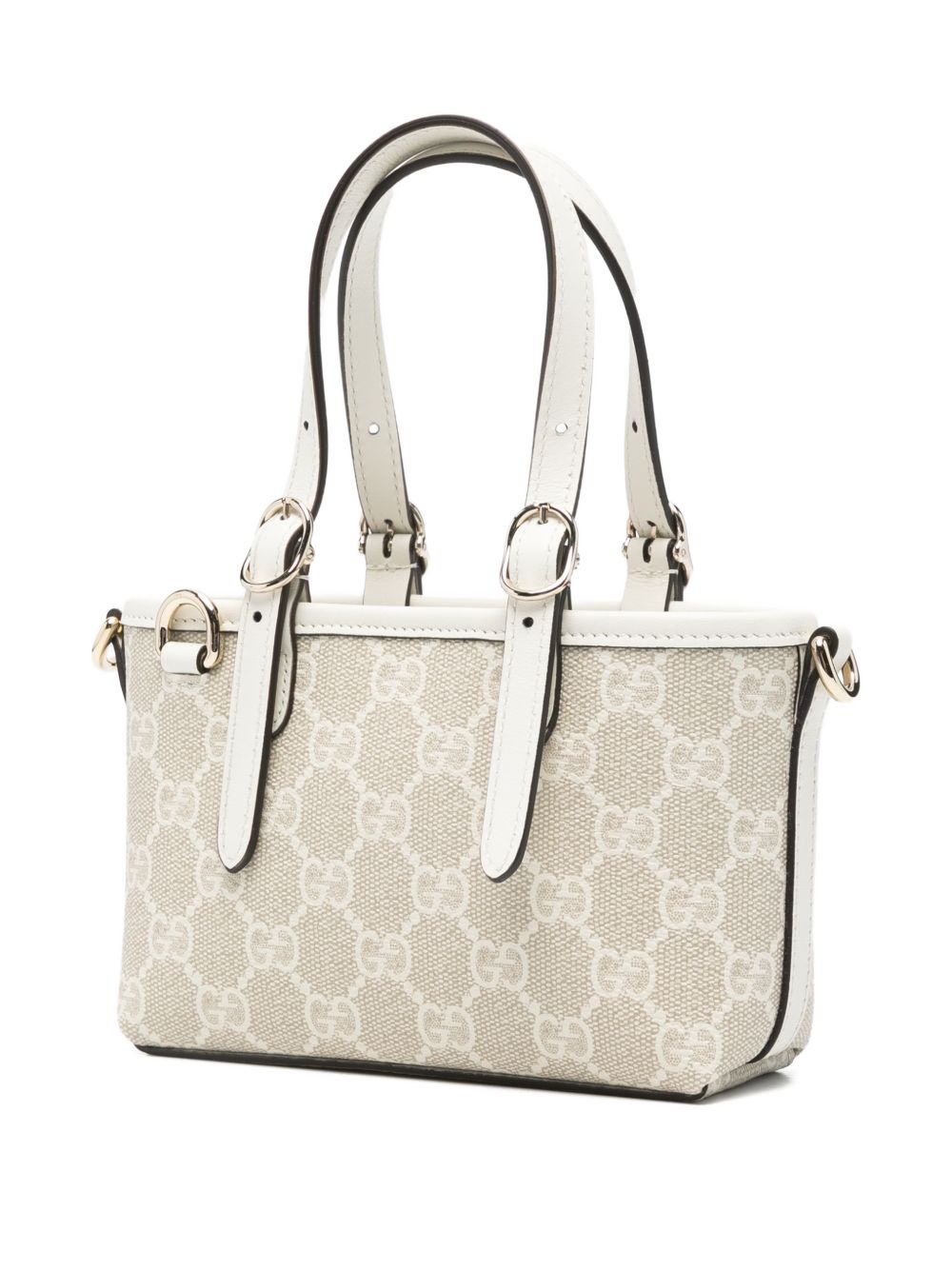 Compact Handbag With Beige Monogram
