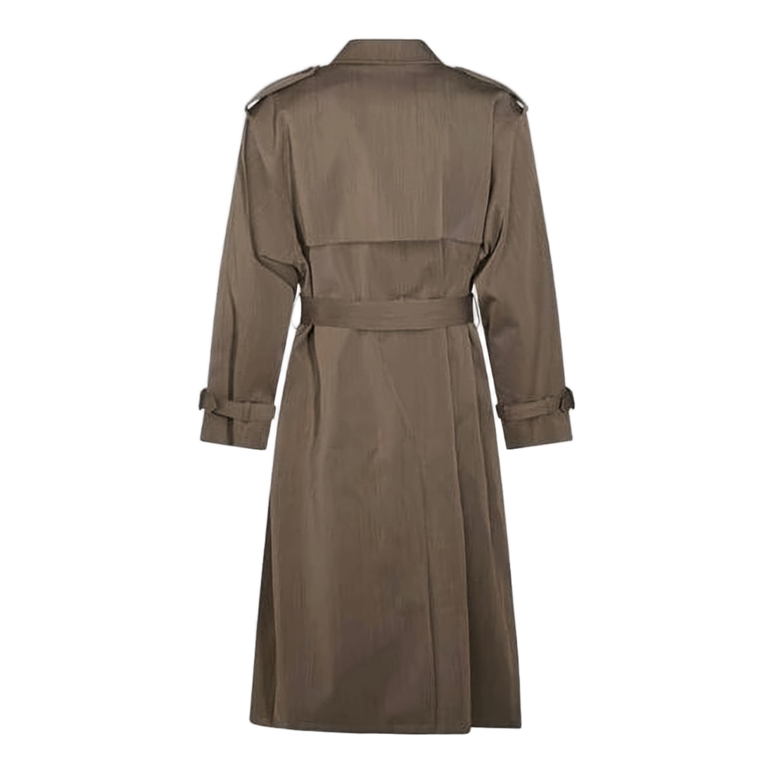 Double-Breasted Wool Trench Coat