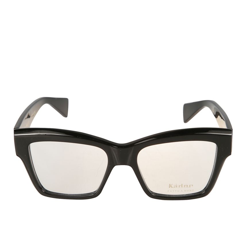 Charm Bold Rectangular Frame Sunglasses in Glossy Black Finish