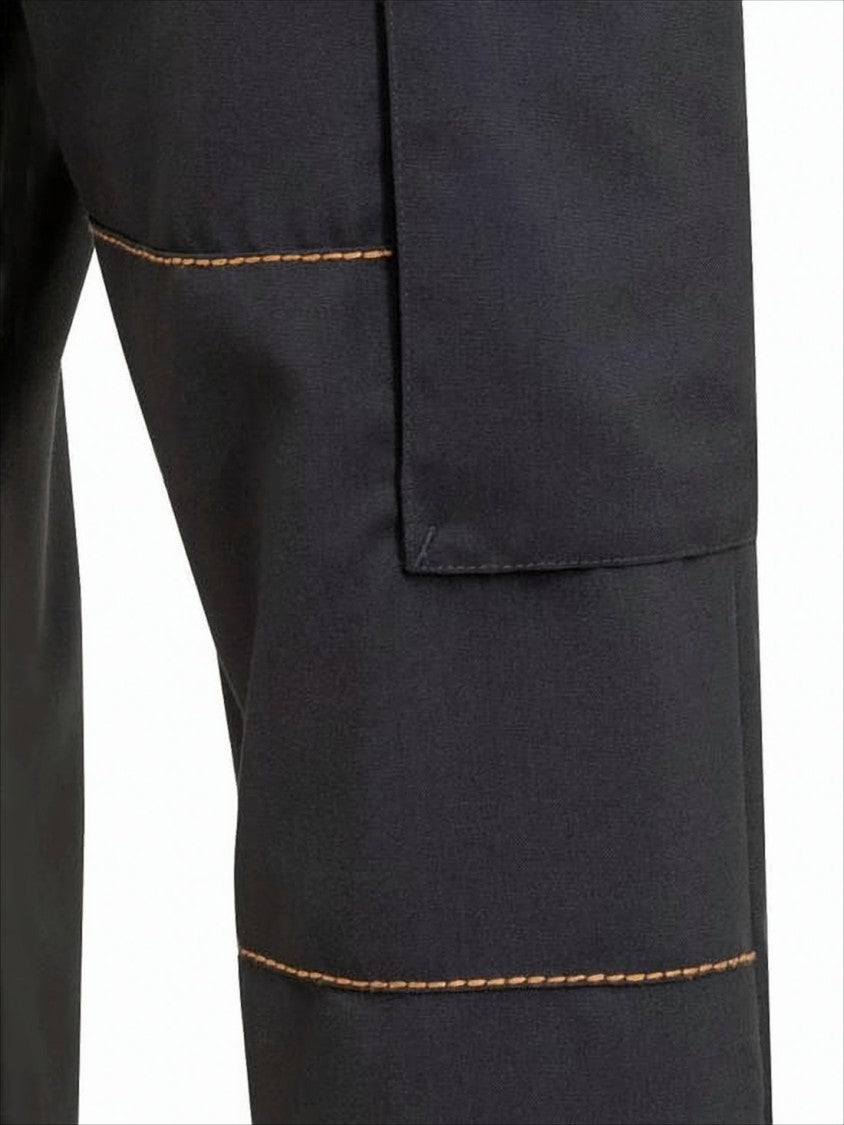 Structured Cargo Pants with Contrast Stitching