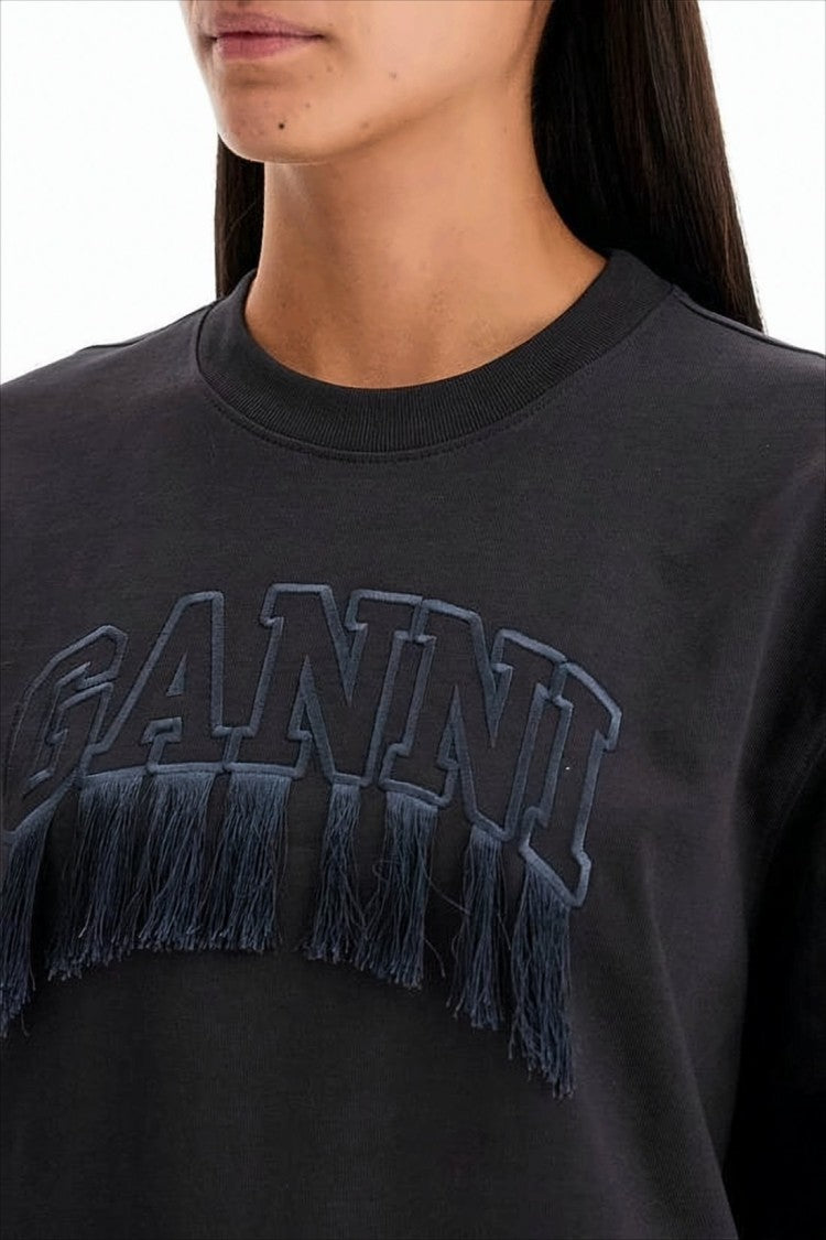 Relaxed Fit Short-Sleeve T-Shirt with Embroidered Logo