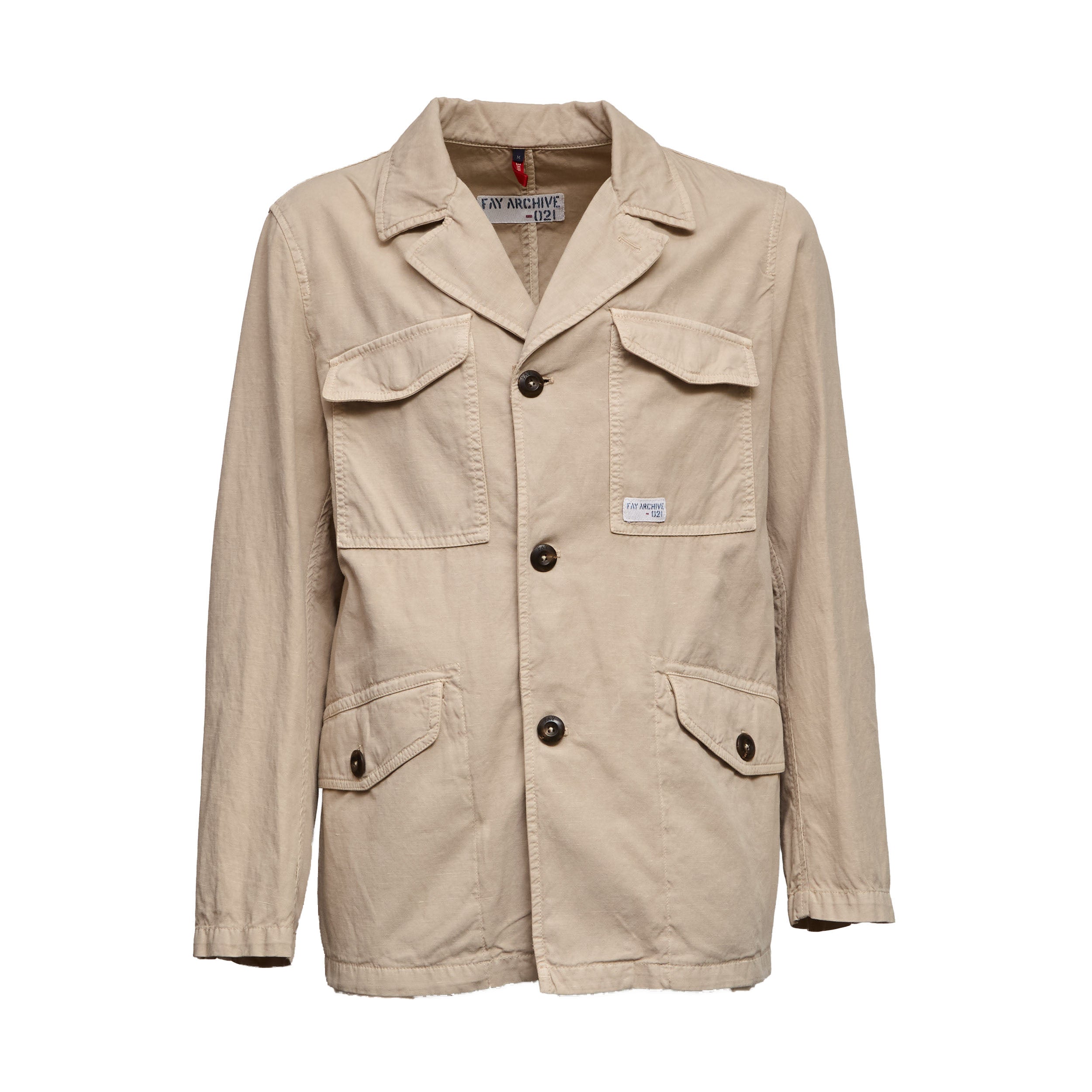 Cotton & Linen Gabardine Field Jacket