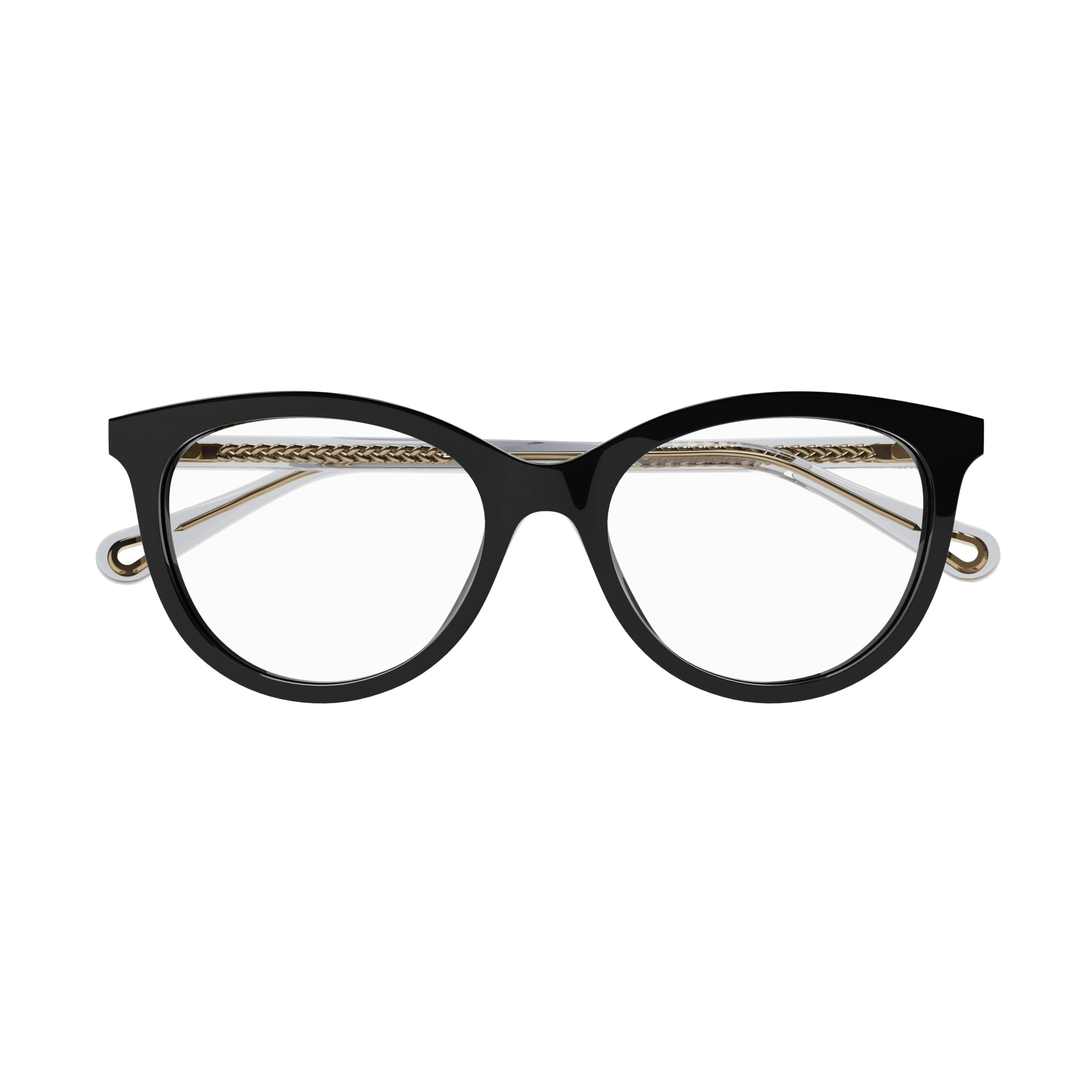 Ch0117o Rounded Black Bio Acetate Eyeglasses