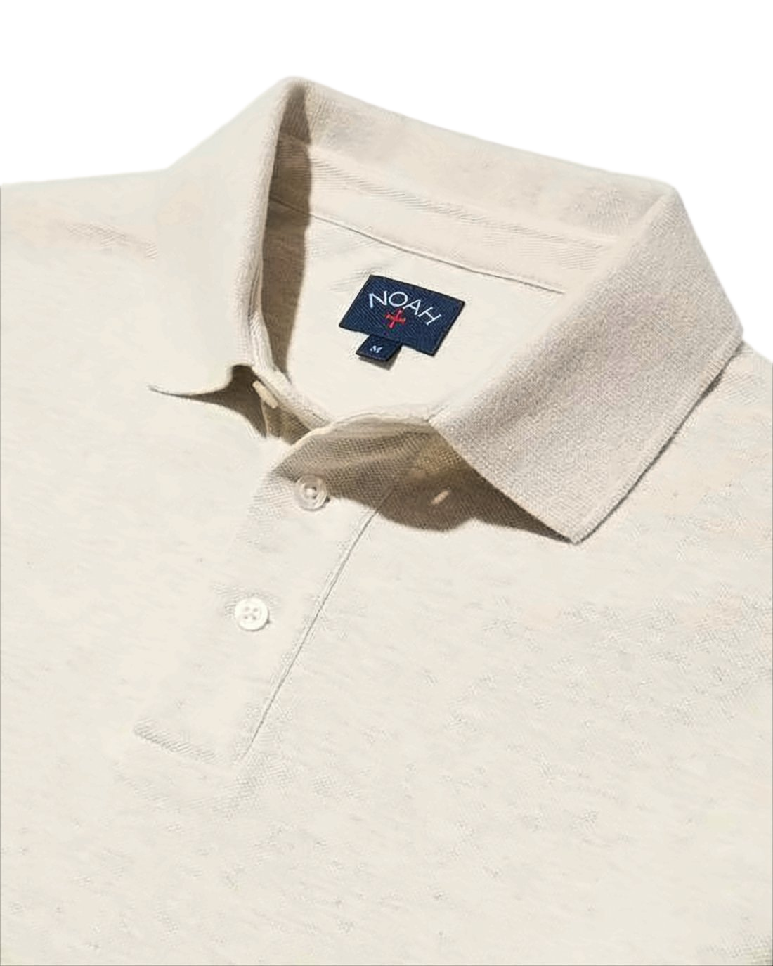 Classic Long Sleeve Polo Shirt in Light Beige