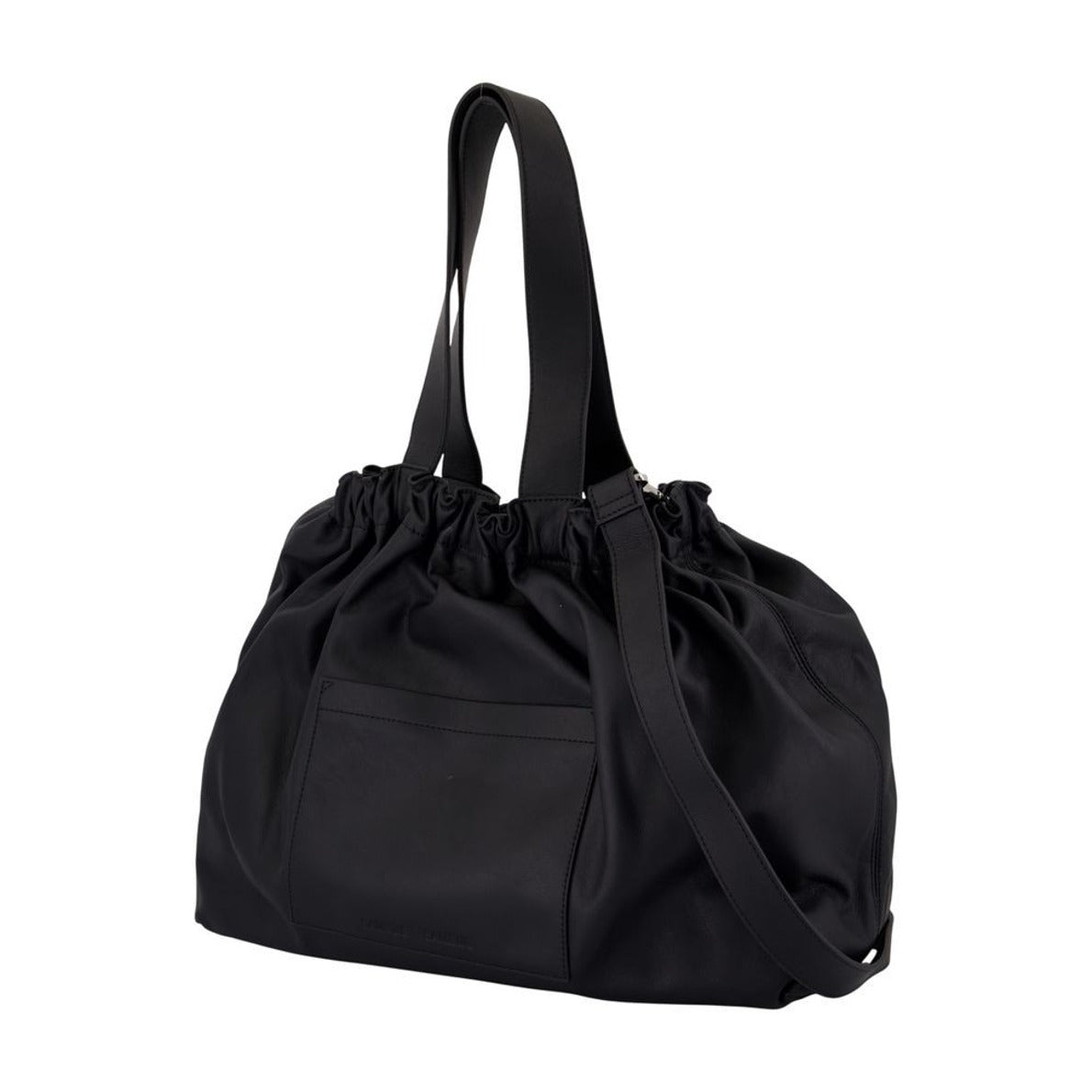 Spacious Leather Crossbody With Slouchy Silhouette