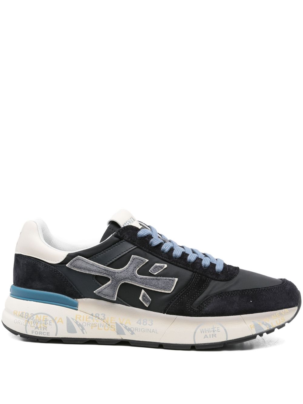 Dark Blue Suede Sneakers