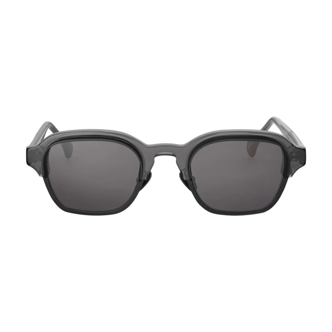 Bruh Bh-1 Square Frame Sunglasses with Dark Grey Acetate