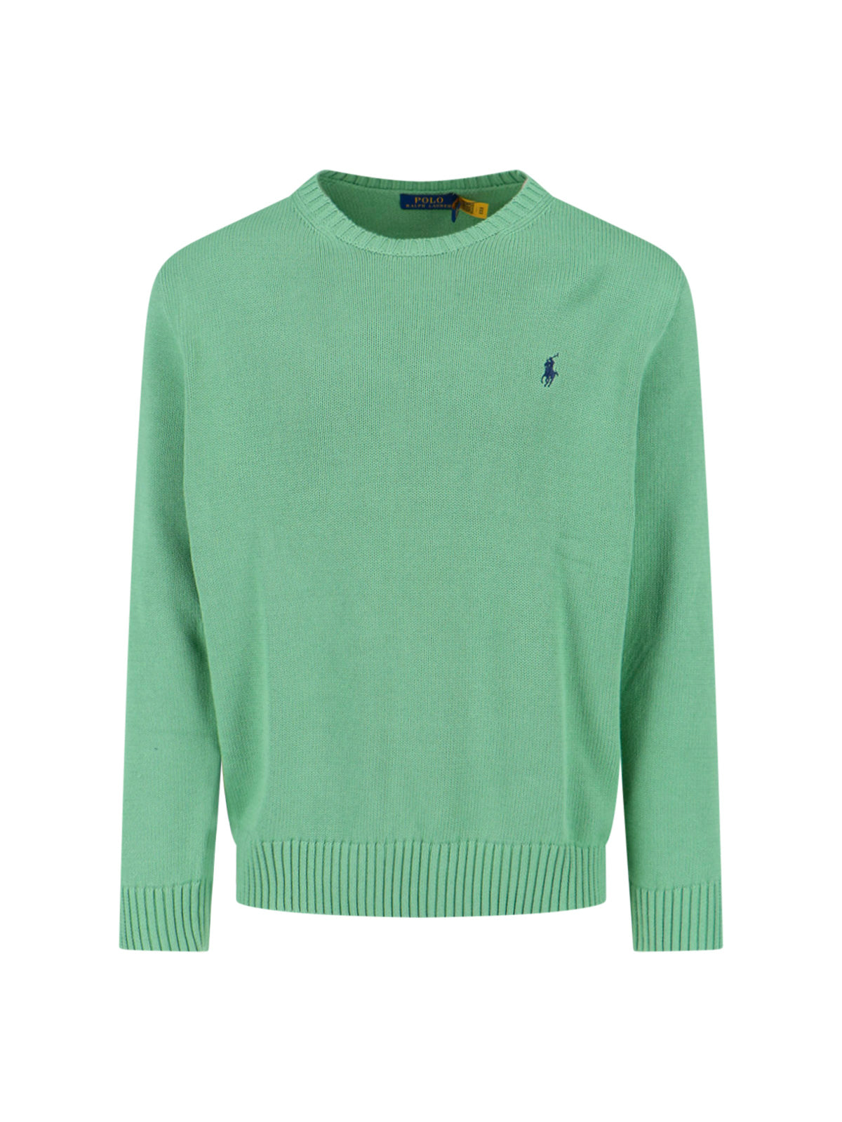 Classic Knit Sweater With Ribbed Cuffs And Hem