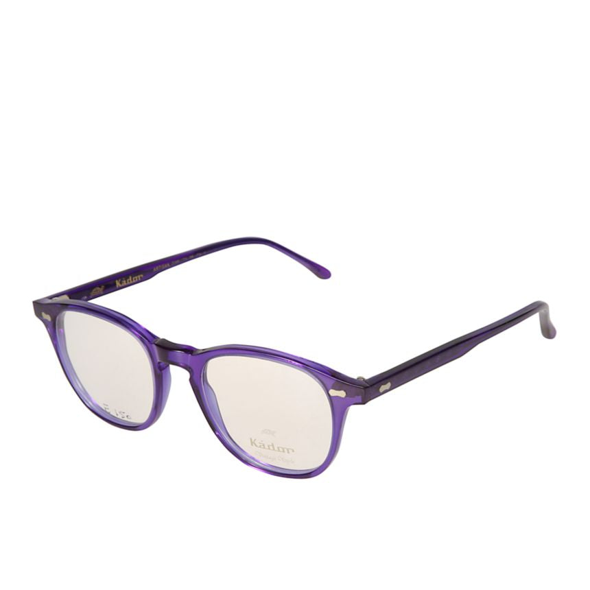 Pepper Translucent Purple Rounded Square Eyeglasses with Metallic Accents