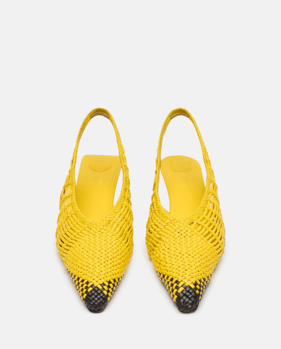 Hand-Woven Lambskin Sling-Back