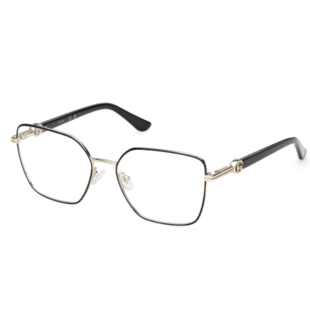 Gu50313 Geometric Metal Frame Eyeglasses