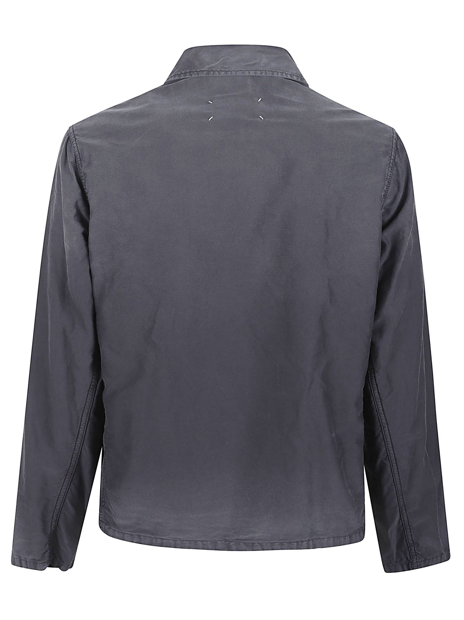 Boxy Cropped Jacket with Button-Up Front