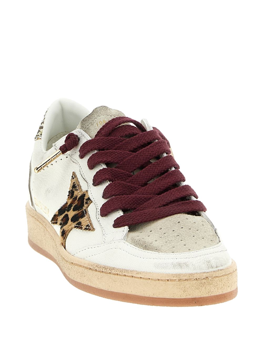 Low-Top Sneakers with Metallic Silk