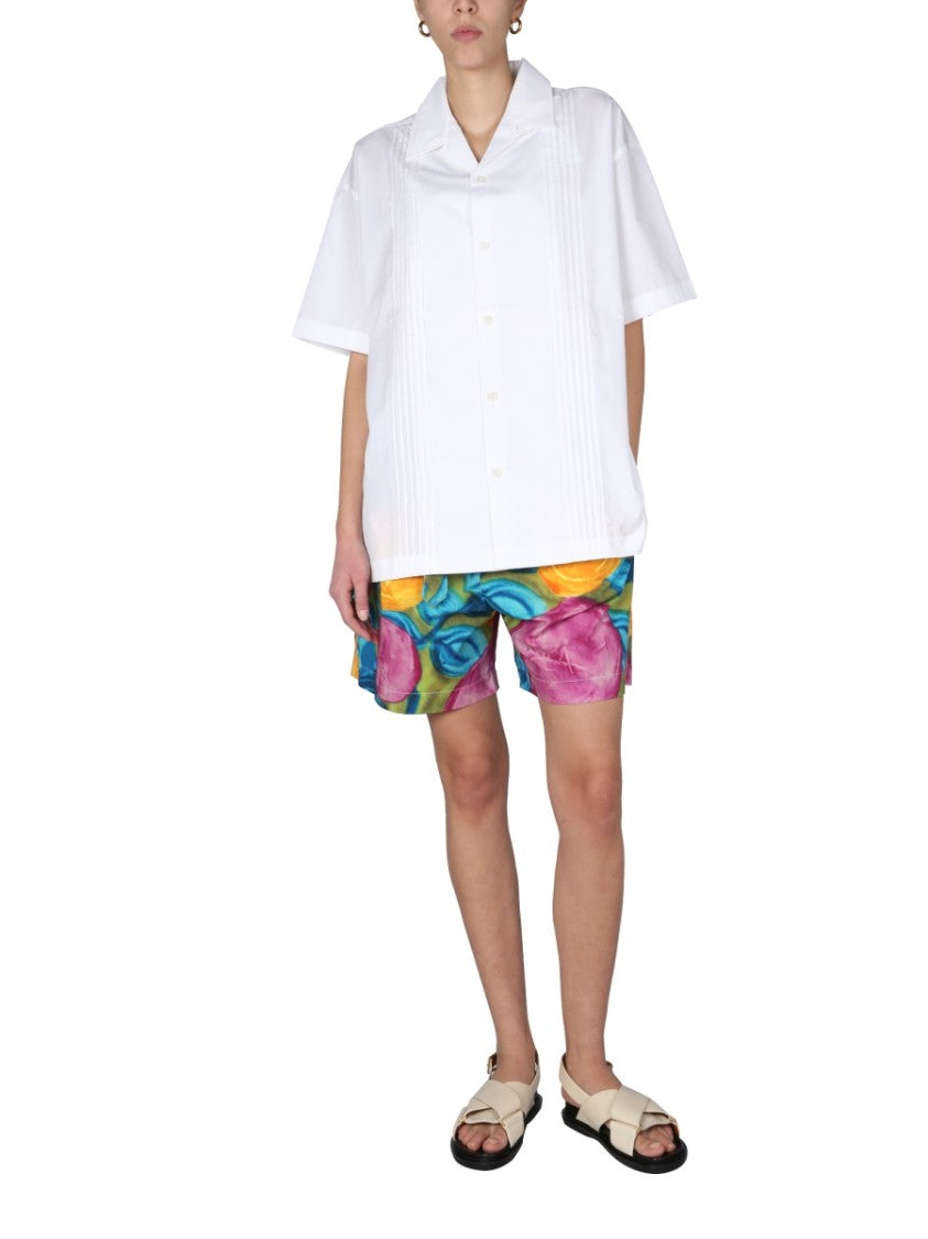 Multicolor Print Bermuda