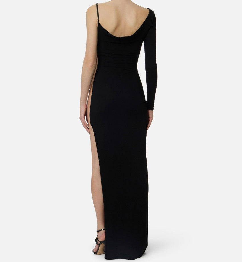 Red Carpet Crêpe Jersey Slit Dress
