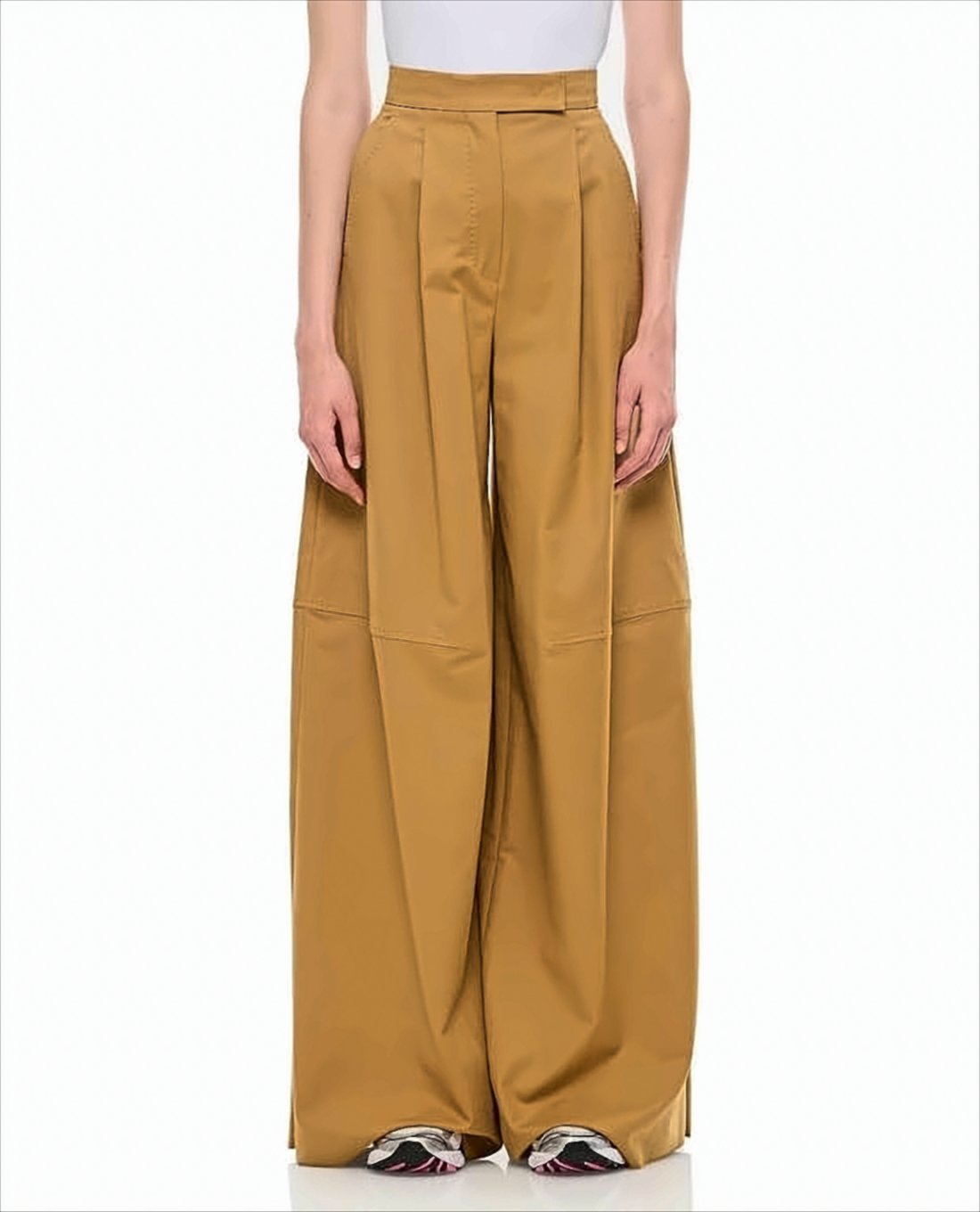 Wide-Leg Suit Pants with High Waist