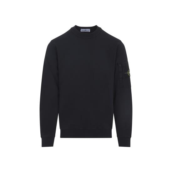 Long-Sleeve Cotton Sweatshirt with Iconic Emblem