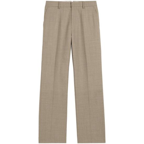 Tailored Suit Pants with Smooth Texture