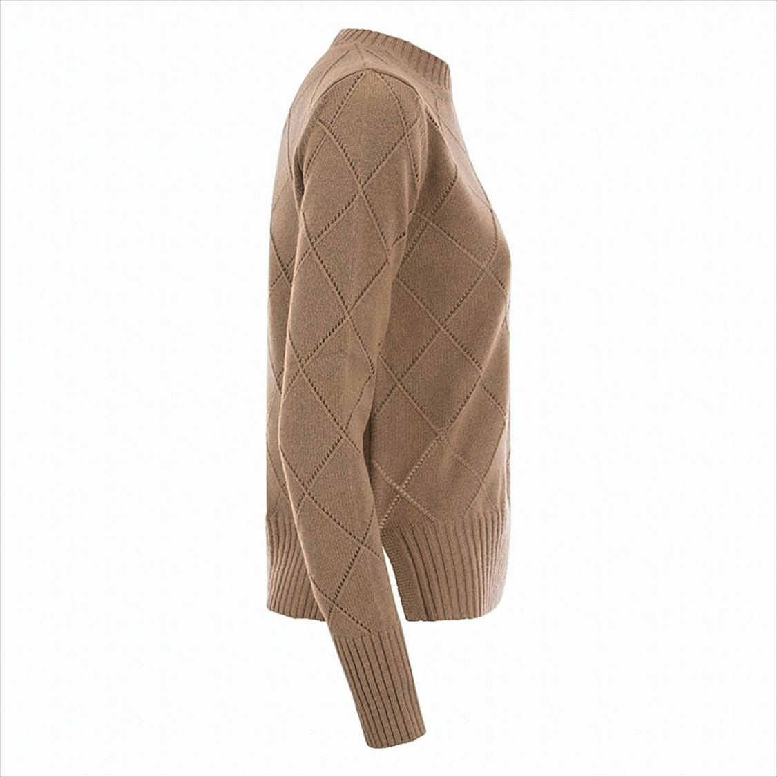 Diamond Pattern Knit Sweater