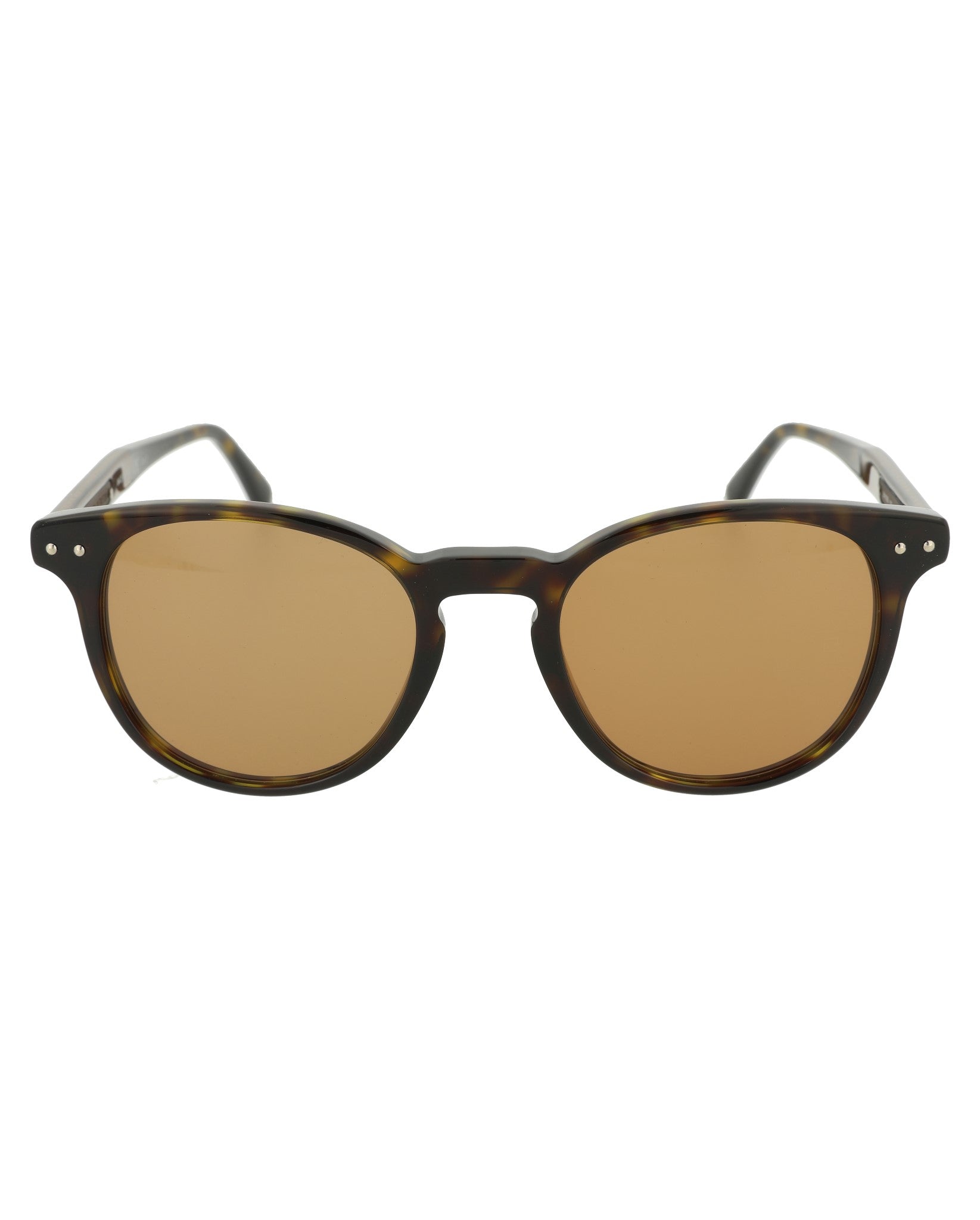 Round-Frame Acetate Sunglasses