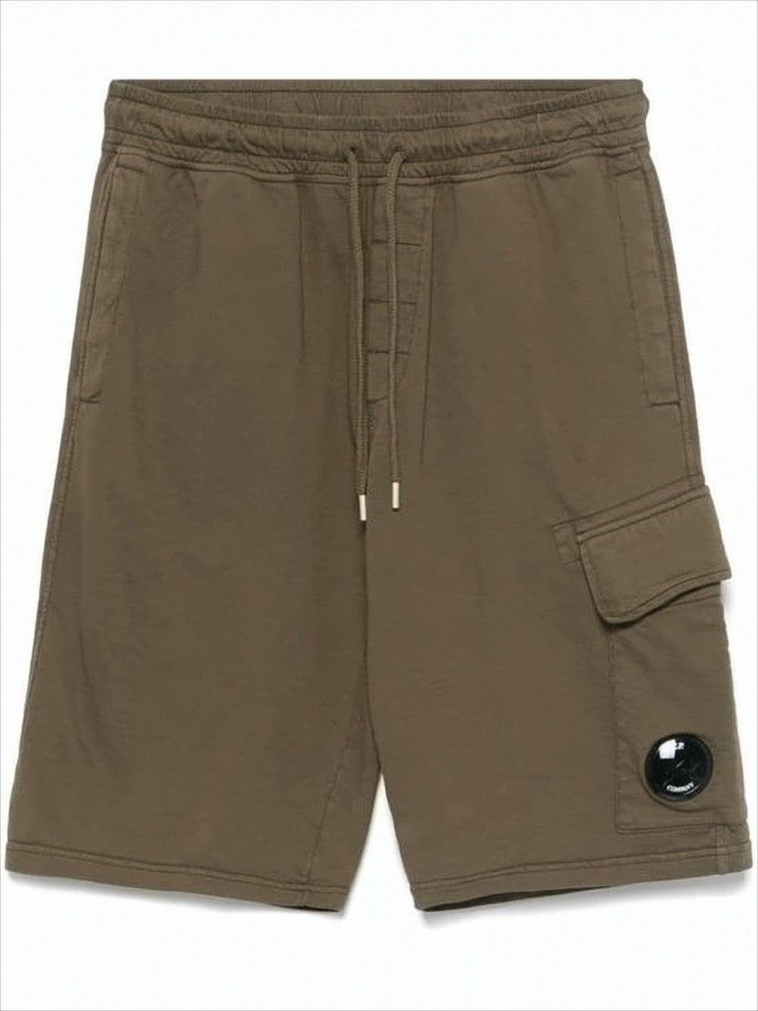 Relaxed Fit Brown Shorts With Cargo Pocket