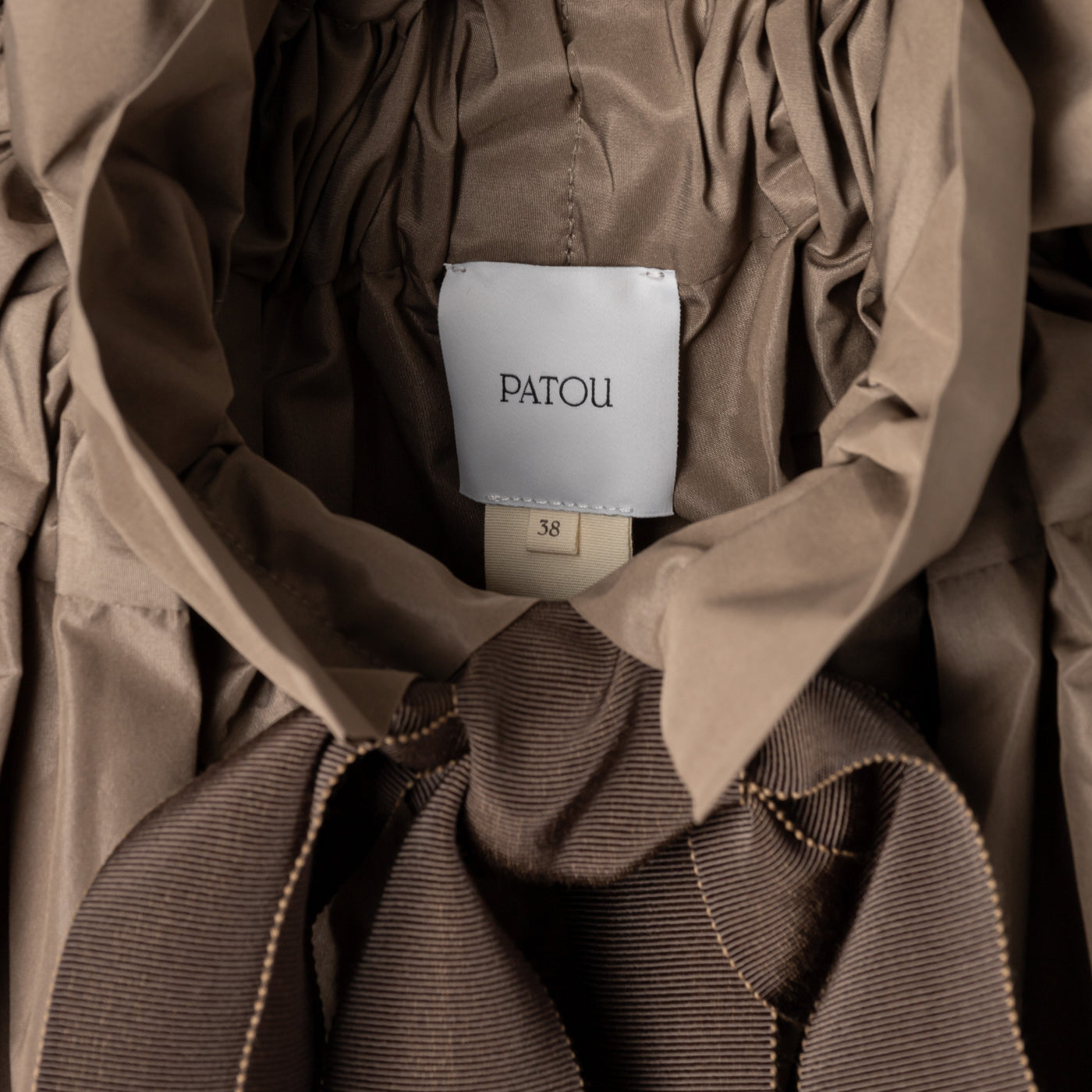 Black Recycled Polyester Faille Top