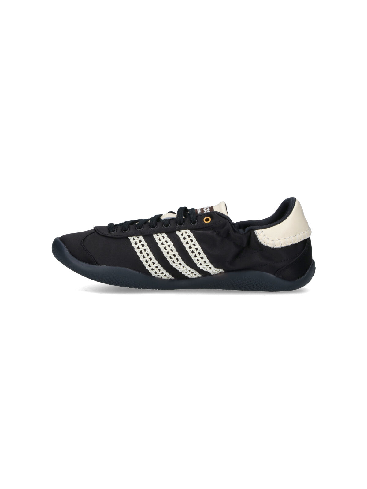"Kalintha" Sneakers, In Black Fabric, Round Toe