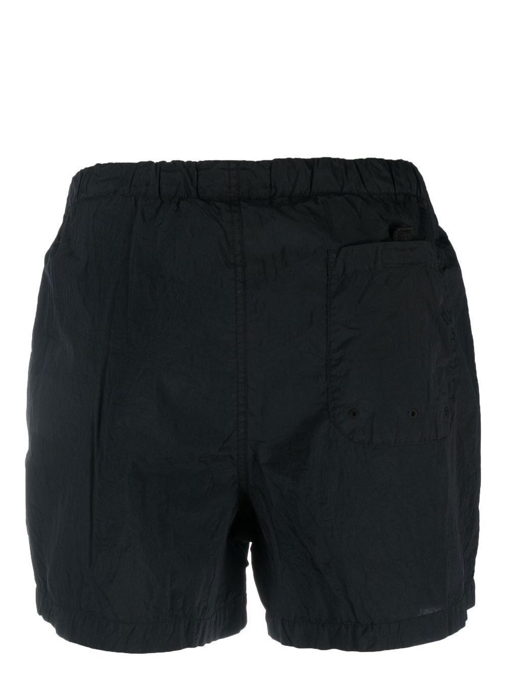 Slim Fit Garment-Dyed Blue Shorts