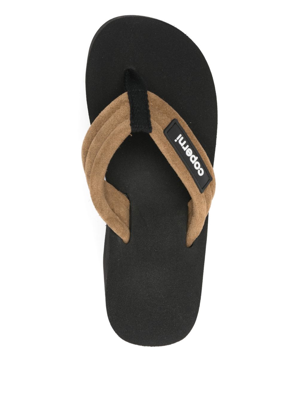 Platform Sandals With Logo Plaque