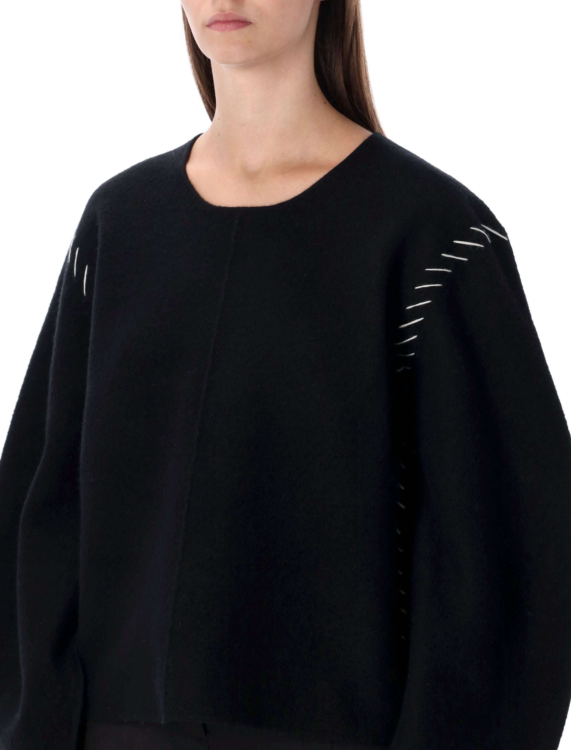 Oslo Black Wool Sweater