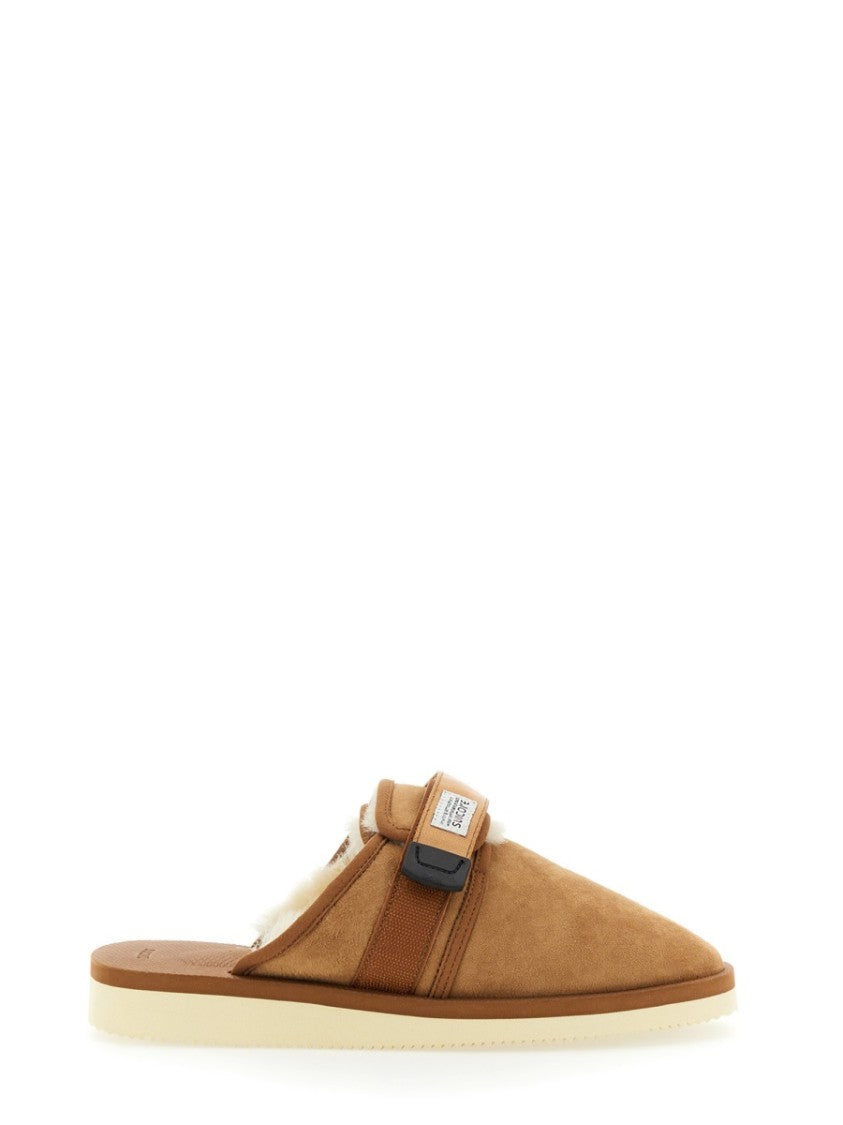 Brown Suede Slip-On Loafers